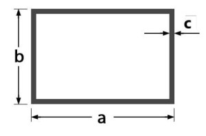 Profil aluminiowy 50x30x2 rura prostokątna, surowy 
