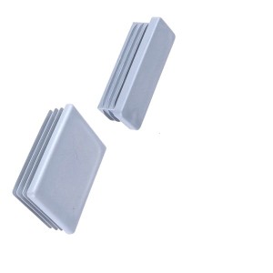 Zaślepka plastikowa płaska szara 40x20x1-3mm