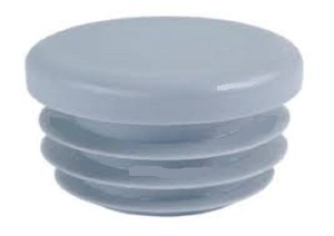 Zaślepka plastikowa płaska szara o średnicy 50mm, ścianka 1,2-2,5mm