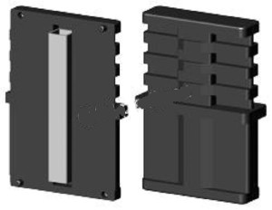 Łącznik plastikowy z rdzeniem metalowym do profil 60x20x2mm typ : 1D2 V60X20 X2M