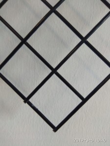 Siatka zgrzewana malowana proszkowo czarna panel 1000x1000 mm ,  oczko 25x25mm, drut 2mm  