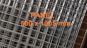 Siatka zgrzewana INOX 1.4301, panel, 500x500, oczko 20x20, drut 2mm