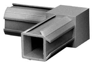 Łącznik plastikowy  profil aluminiowy 30x30x1,5 czarny Typ : 2D2 V30 X1,5C