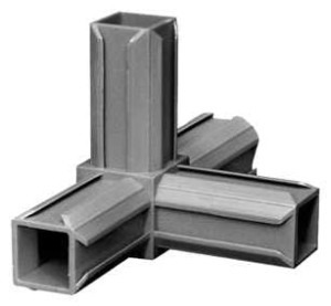 Łącznik plastikowy  profil aluminiowy 30x30x1,5 czarny Typ : 3D4 V30 X1,5C