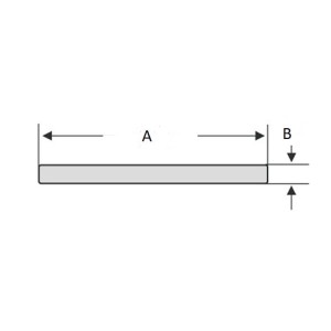 Profil aluminiowy 50x4 płaskownik, surowy