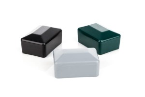 Nasadka szara na słupek 60x40 mm