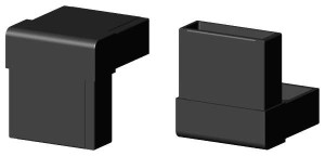 Łącznik plastikowy profil aluminiowy 50x20x1 czarny typ : 2D2 V50X20 X1C 