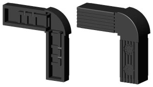 Łącznik plastikowy zaokrąglony profil aluminiowy 25x25x1,5 typ : 2D2 V25 X1,5OC