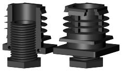 Wkładka regulowana gwintowana profil 45x45x1,5-2 typ  WG 45X45 M22X30/8