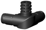 Łącznik plastikowy  kątowy 45°-190° rura okrągła 40x2  czarny  Typ : 3D3 R40 CM10