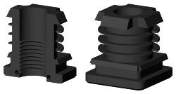 Wkładka gwintowana kwadratowa profil 35x35x1,5-2 mm typ WG 35X35 M16