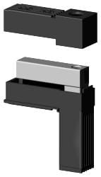 Łącznik plastikowy z rdzeniem metalowym gwint M10 do profil 30x30x2mm, typ 2D2 V30 MC  M10 