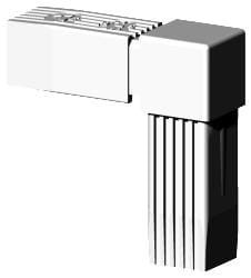 Łącznik plastikowy profil aluminiowy 25x25x1,5 Typ : 2D2 V25 X1,5  RAL9006