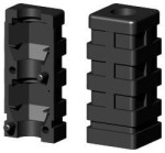 Wkładka plastikowa do rura kwadratowa 20x20mm ścianka 1 mm, M8,  WS 1D1 20X20 M8 2S/O