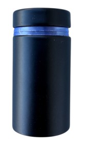 Dystans montażowy do szyb, stal nierdzewna  AISI 201 – czarny, 12x20mm