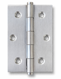 Zawias drzwiowy  – stal nierdzewna AISI 201 (satyna), wymiary 76,2x50,8x1,5mm, komplet - 2 sztuki