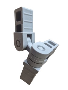 Łącznik regulowany - przegubowy plastikowy szary, składany, do profil 20x20x1,5 mm 3D3 V20 SRP