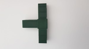 Łącznik plastikowy do profili aluminiowych typ B,  zielony, do rura kwadratowa 20x20x1,5