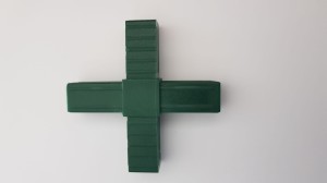 Łącznik plastikowy do profili aluminiowych typ C,  zielony, do rura kwadratowa 20x20x1,5