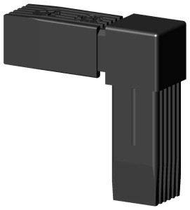 Łącznik plastikowy profil aluminiowy 25x25x1,5 czarny Typ : 2D2 V25 X1,5C