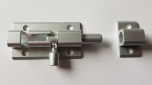 Zasuwka , rygiel 50 mm aluminiowa PATYNA 