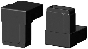 Łącznik plastikowy profil aluminiowy 50x20x1,5 czarny typ : 2D2 V50X20 X1,5C 